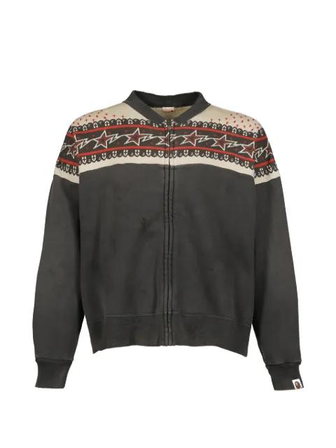 zip patterned jacket by SAINT MXXXXXX