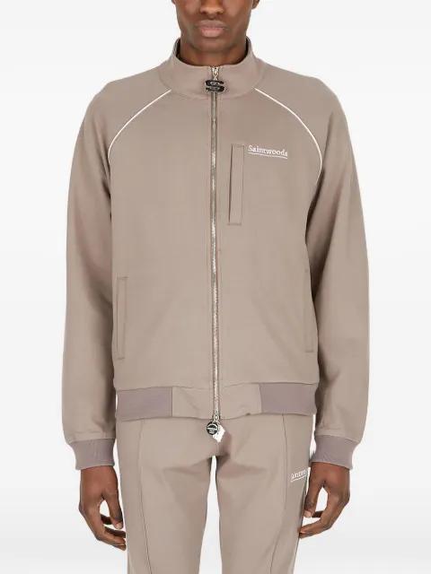 zip piped cardigan by SAINTWOODS