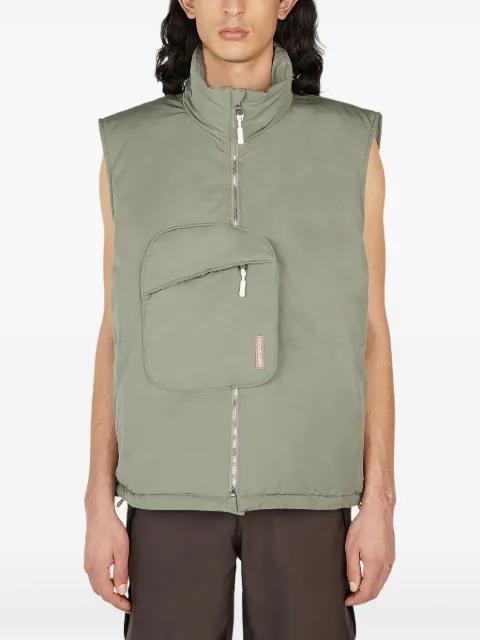 zip-up gilet by SAINTWOODS