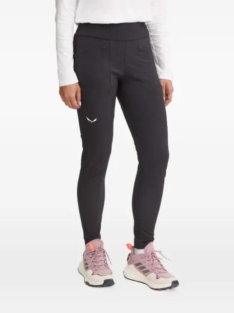 logo-detail performance leggings by SALEWA logo-detail performance leggings by SALEWA