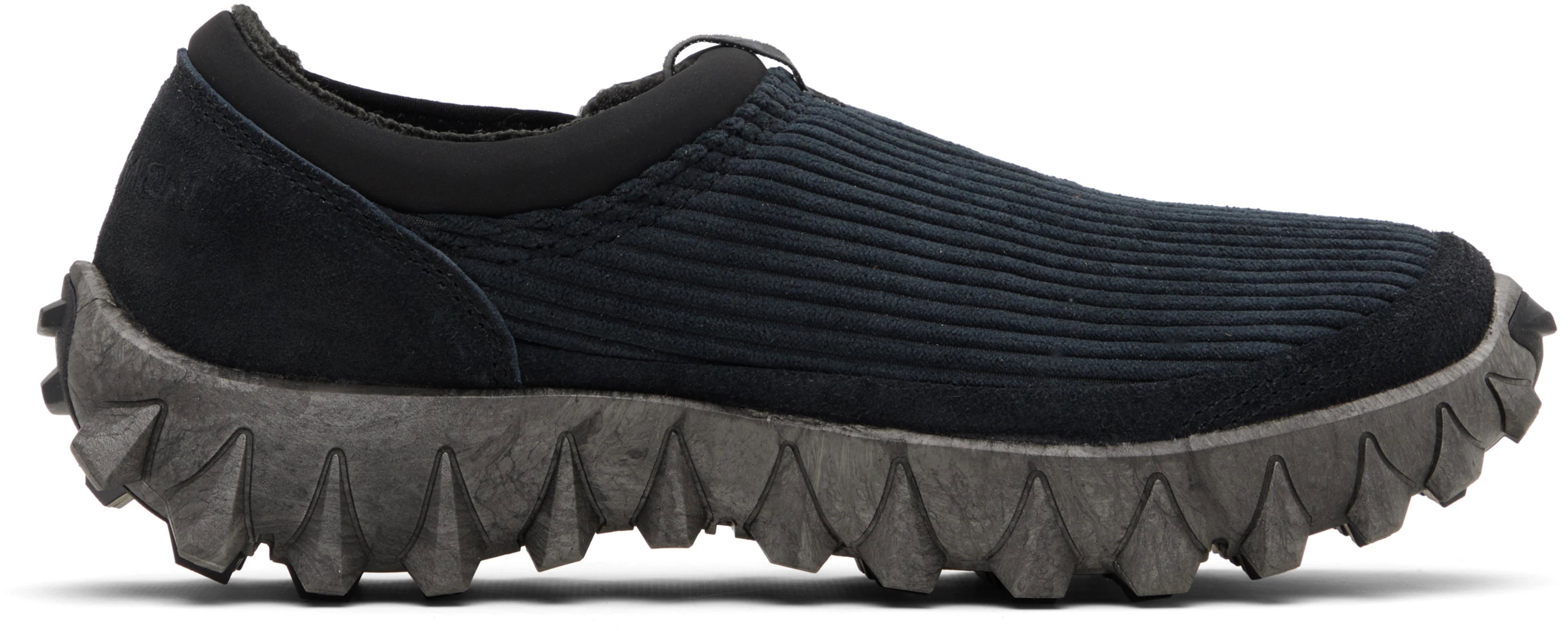 Black Snowclog Corduroy Loafers by SALOMON