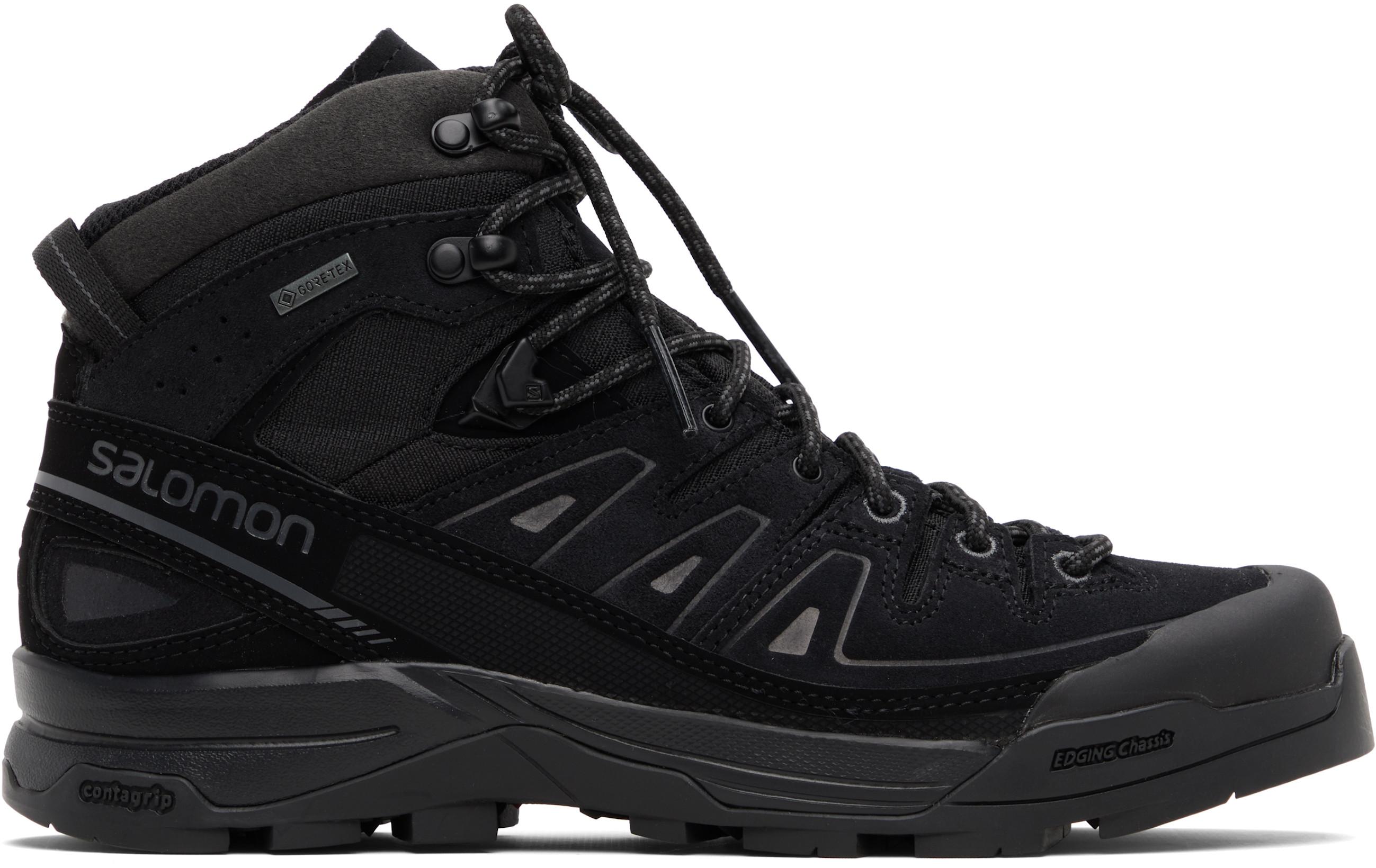Black X-ALP Mid Leather GORE-TEX Boots by SALOMON