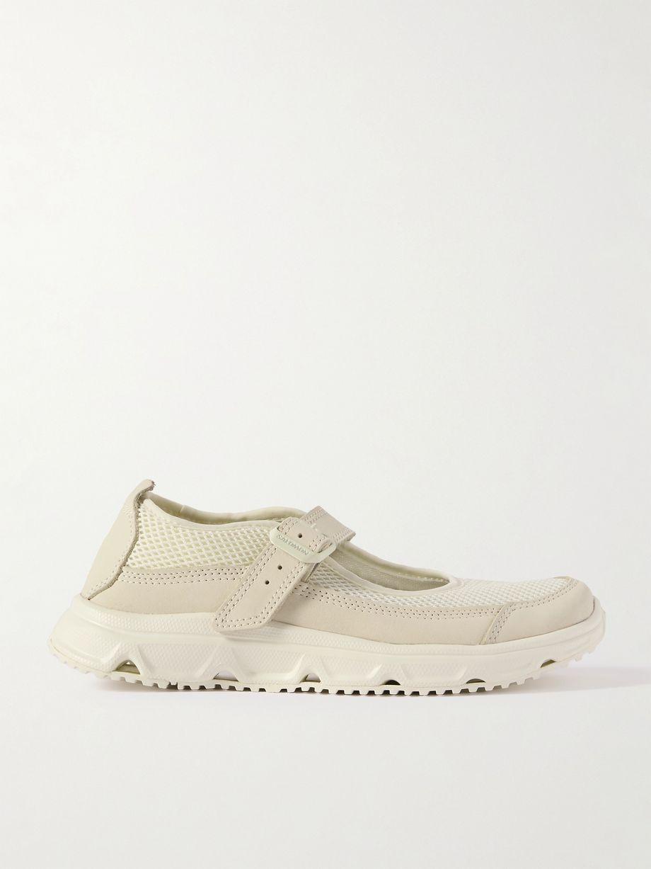RX Marie-Jeanne leather-trimmed mesh sandals by SALOMON
