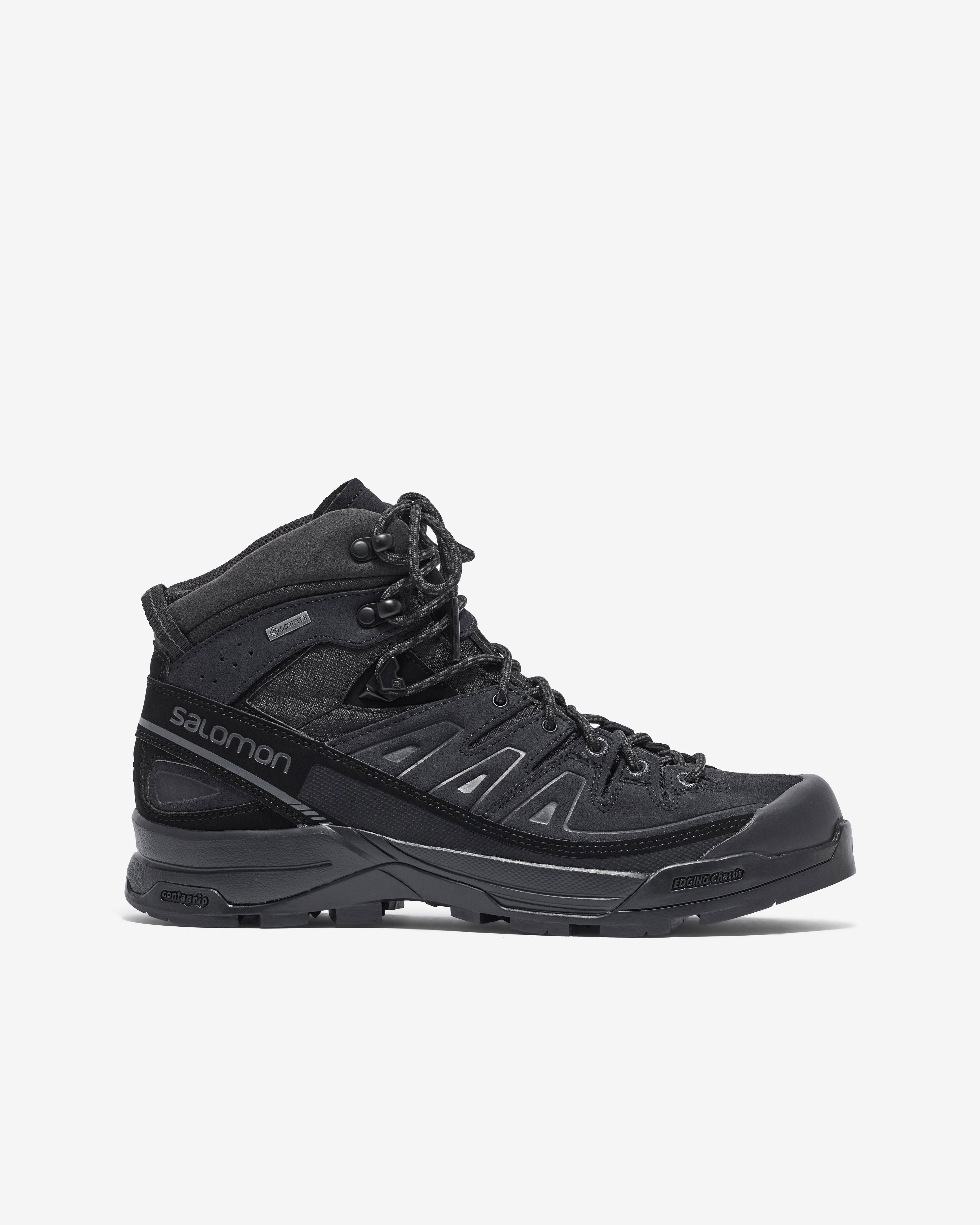 Salomon - Men’s X-ALP Mid Leather GORETEX Boot - (Black/Black) by SALOMON