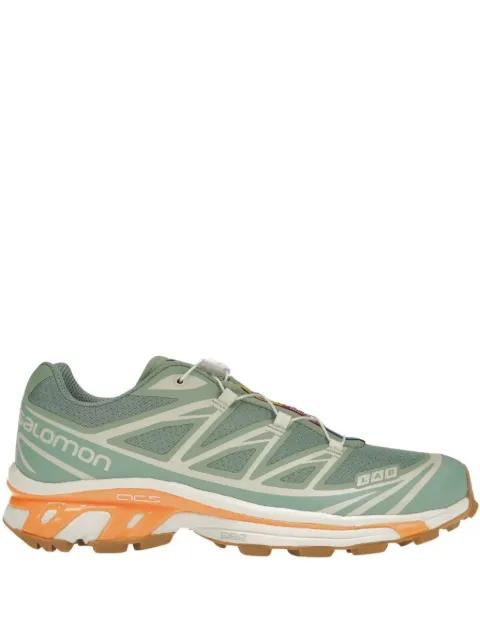 XT-6 "Granite Green/Blazing Orange" sneakers by SALOMON
