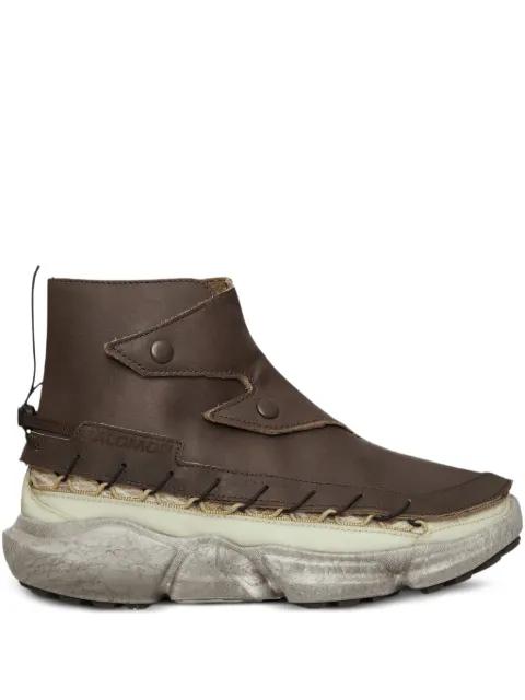 leather high-top sneakers by SALOMON