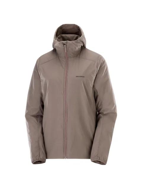 logo-print hoodied jacket by SALOMON