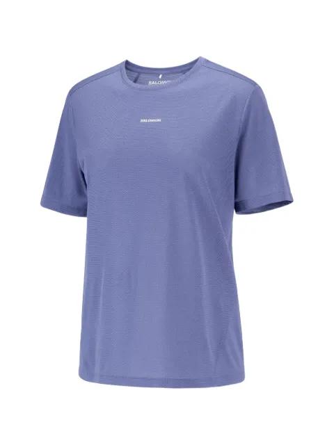 logo-print mesh t-shirt by SALOMON