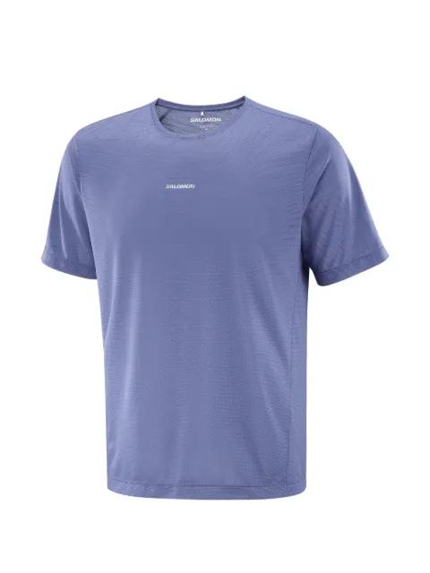 logo-print mesh t-shirt by SALOMON