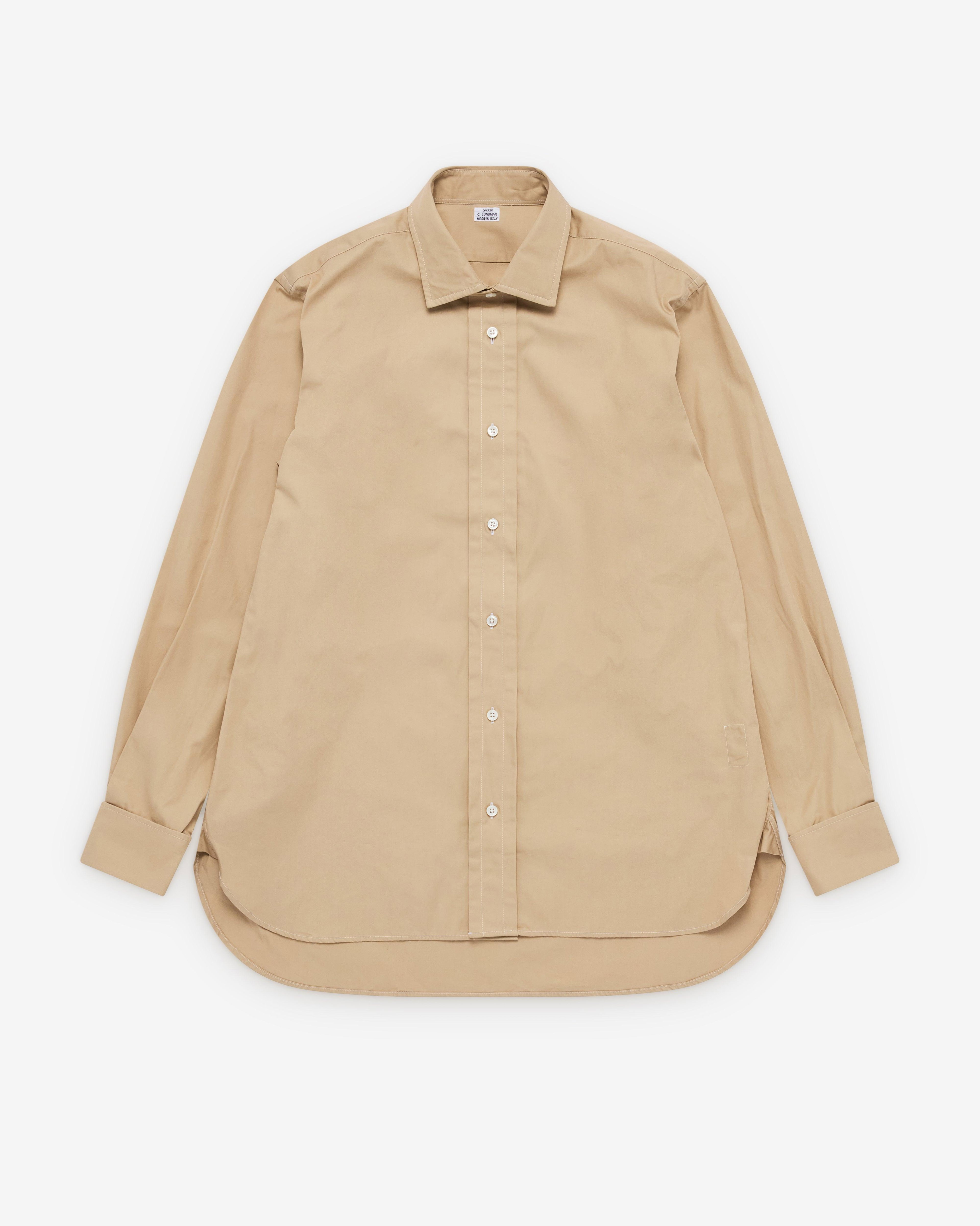 Salon C. Lundman - Men's Double Cuff Shirt - (Light Camel) by SALON C. LUNDMAN
