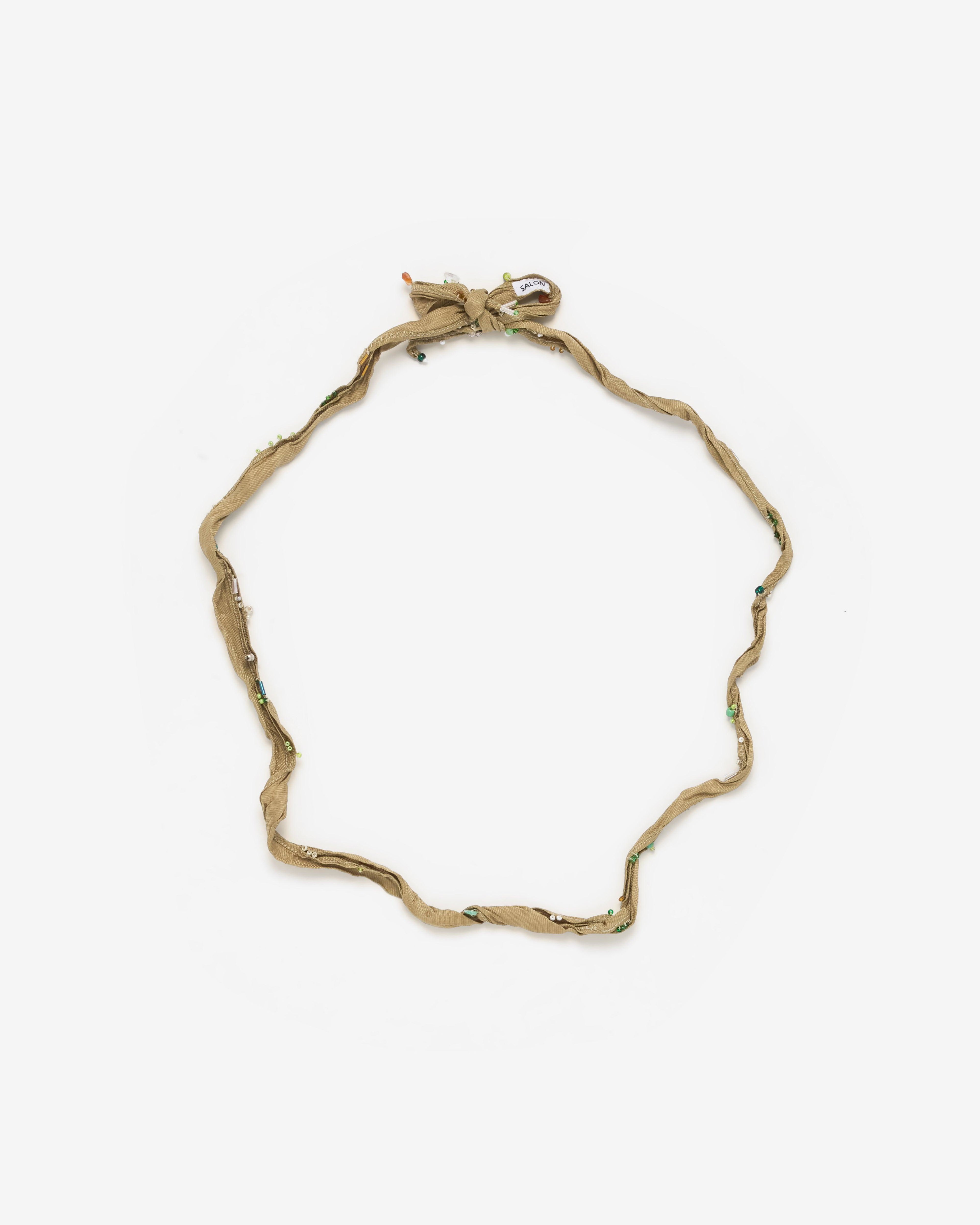 Salon C. Lundman - Men's Glass Bead Necklace - (Camel) by SALON C. LUNDMAN