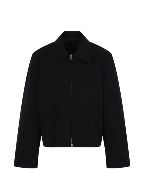 zip-up cotton jacket by SALON C. LUNDMAN