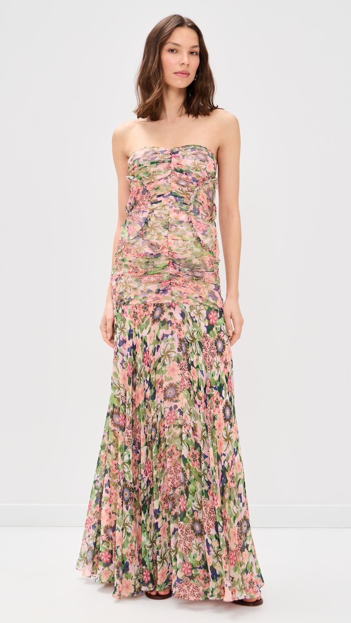 Kristie Silk Maxi Dress by SALONI
