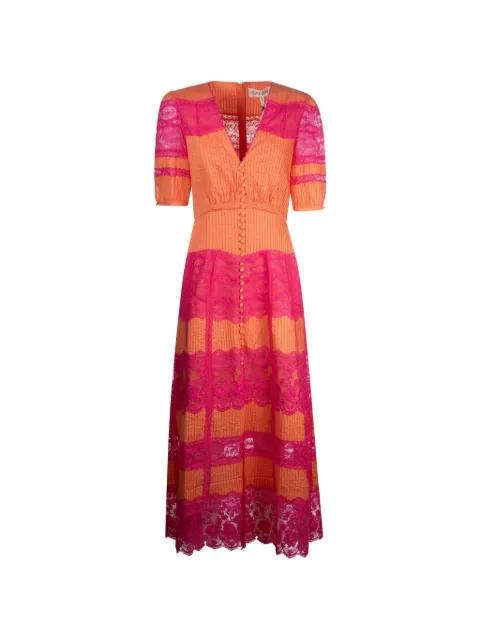 Lea lace V-neck maxi dress by SALONI