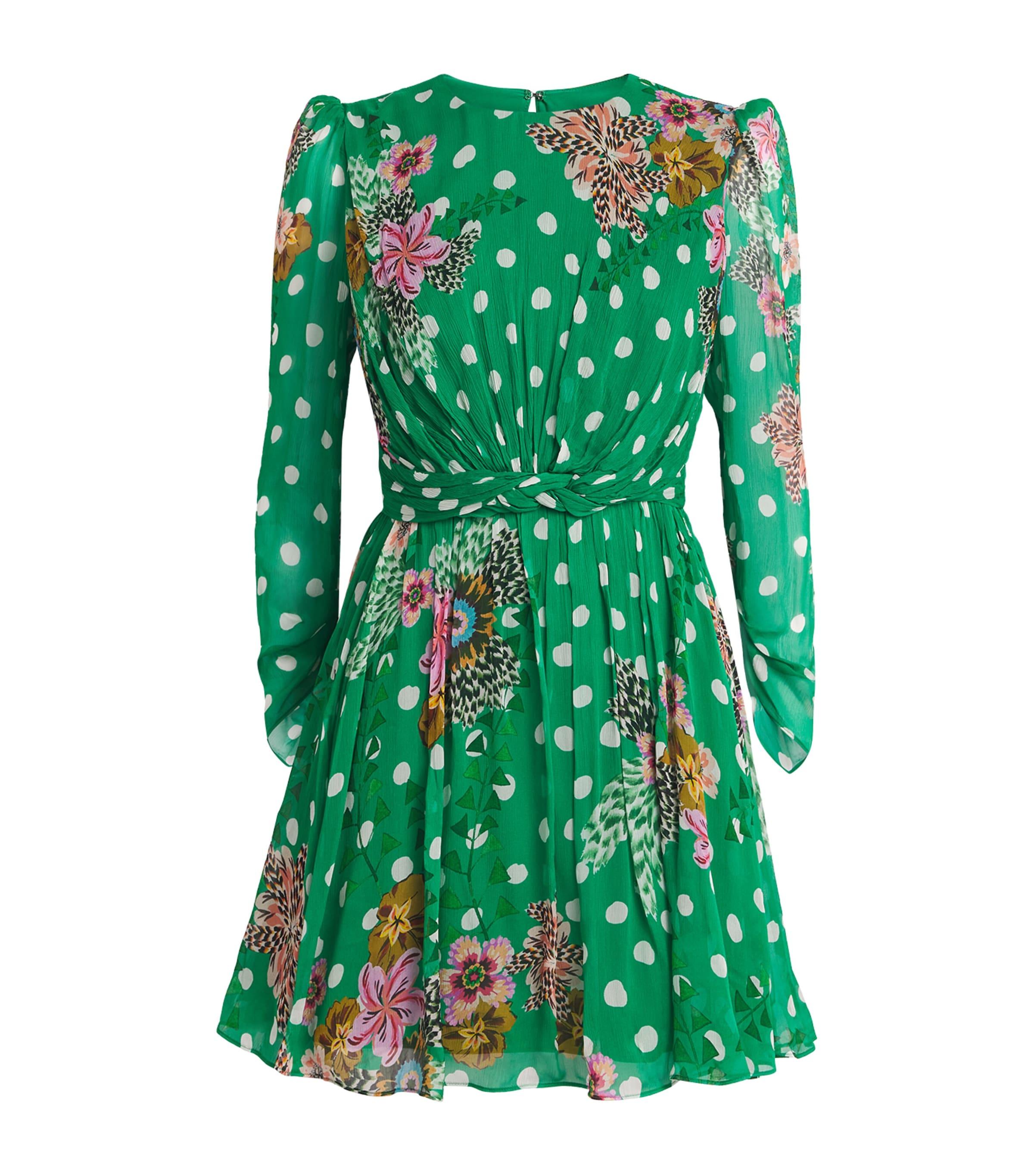 Saloni Silk-Blend Blythe-B Mini Dress by SALONI