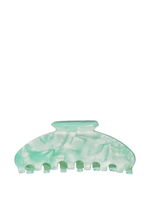 Aquamarine Moon marbled claw clip by SALT&WAVE