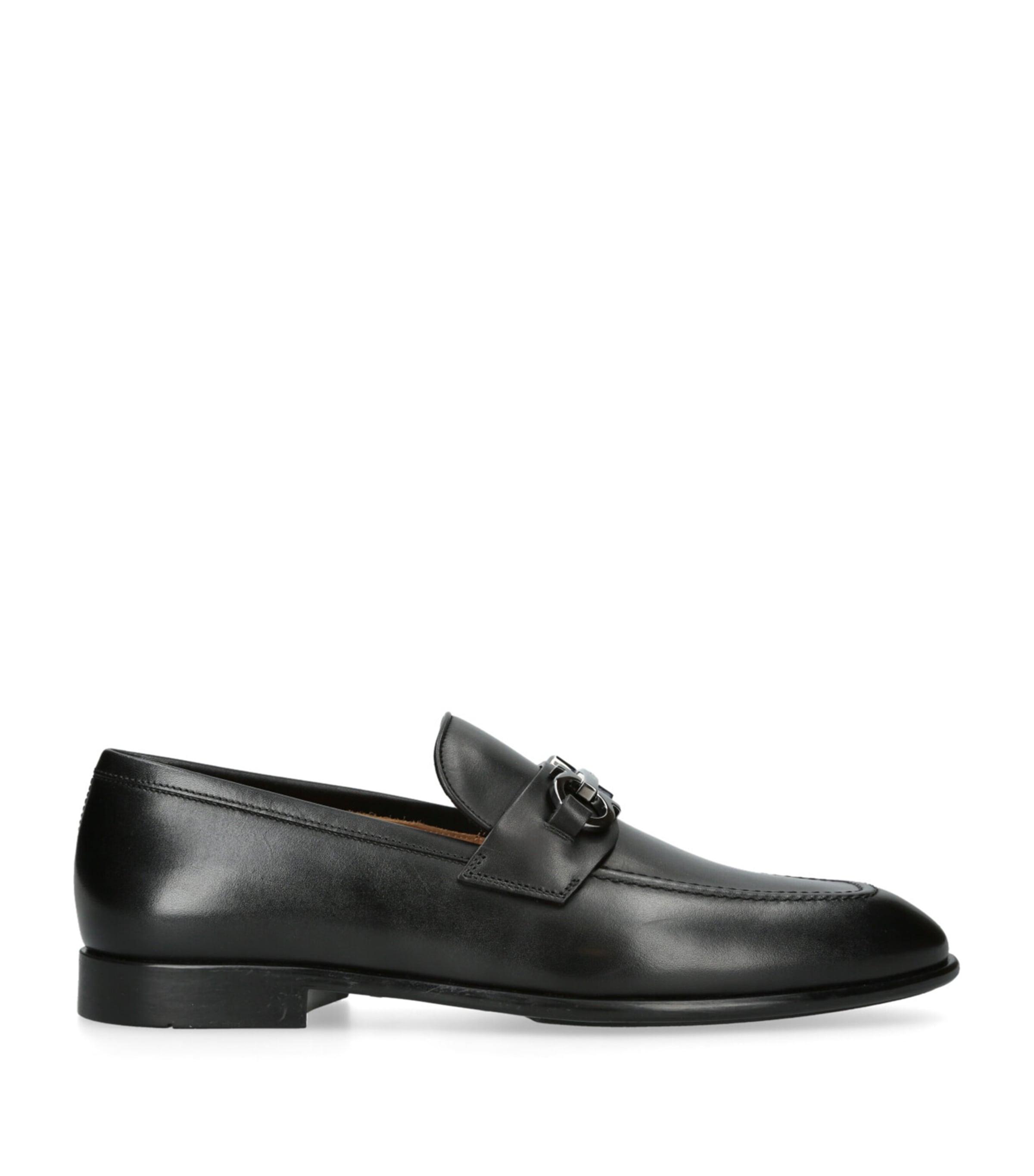 Salvatore Ferragamo Leather Foster Gancho Loafers by SALVATORE FERRAGAMO
