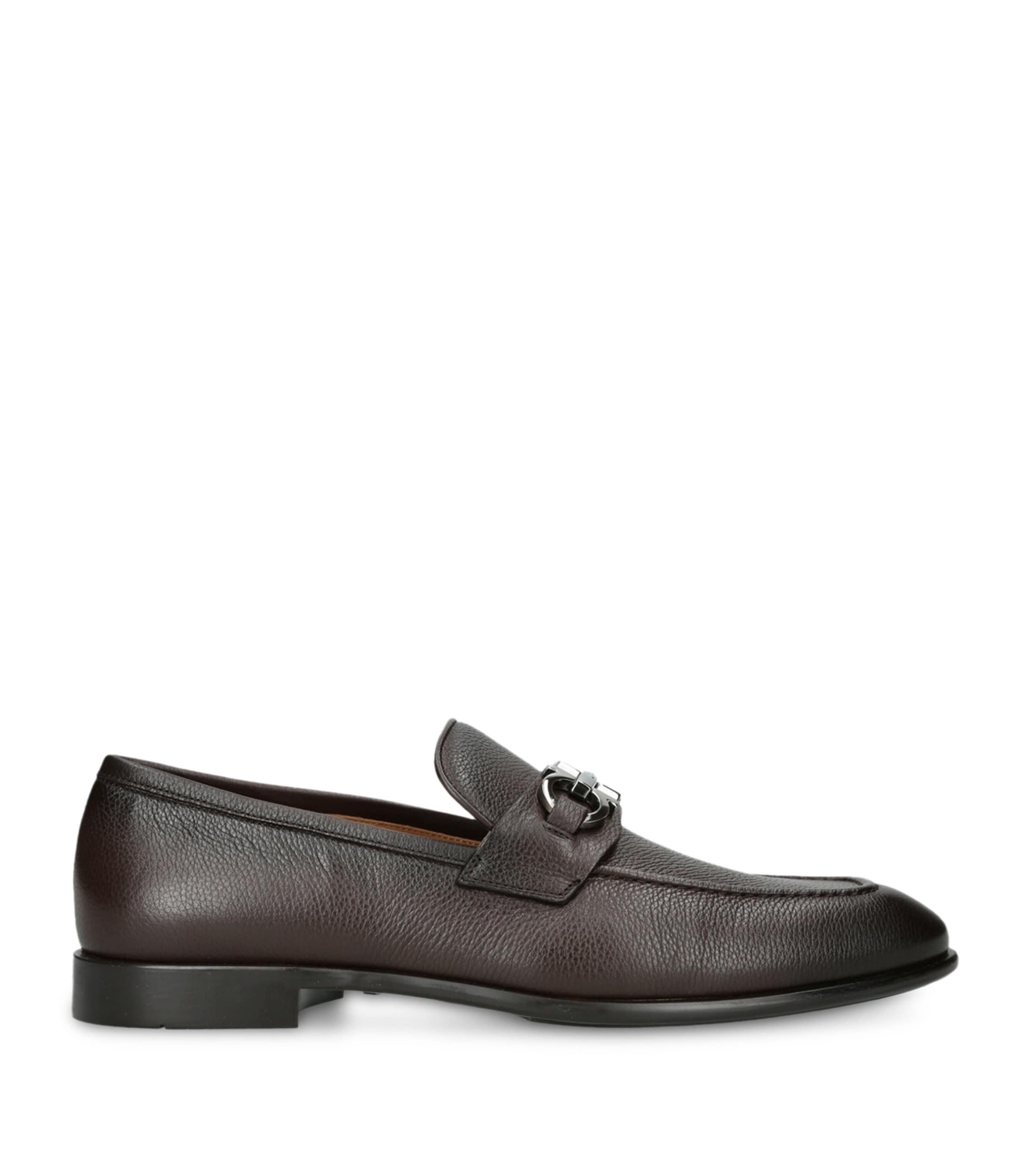 Salvatore Ferragamo Leather Foster Gancho Loafers by SALVATORE FERRAGAMO
