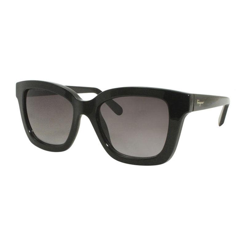 Salvatore Ferragamo Sunglasses Square Full Rim, Black Frame And Grey Gradient Lens Sf955S001 by SALVATORE FERRAGAMO