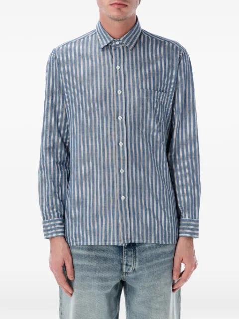 striped chest-pocket shirt by SALVATORE PICCOLO