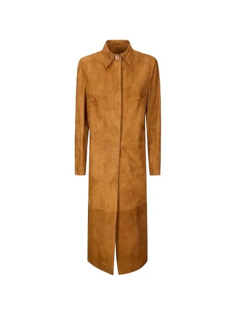 button sheepskin coat by SALVATORE SANTORO