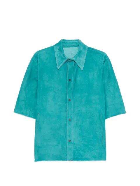 button-up short-sleeve overshirt by SALVATORE SANTORO