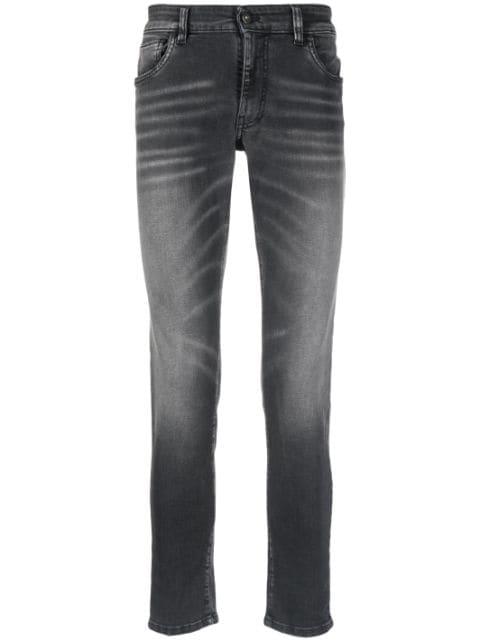 faded skinny jeans by SALVATORE SANTORO