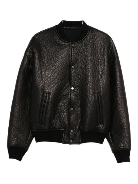 leather bomber jacket by SALVATORE SANTORO