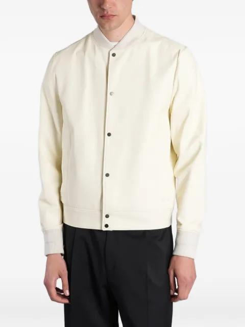 leather bomber jacket by SALVATORE SANTORO