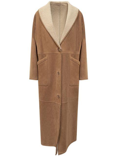 shearling leather coat by SALVATORE SANTORO