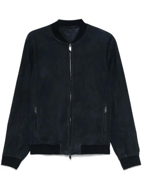 suede bomber jacket by SALVATORE SANTORO