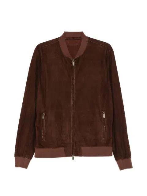 suede bomber jacket by SALVATORE SANTORO