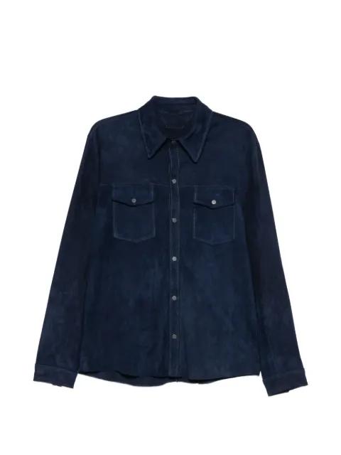 suede shirt jacket by SALVATORE SANTORO