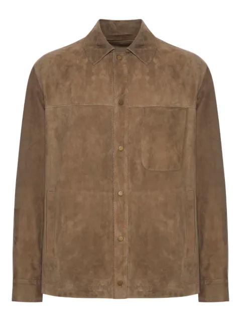suede shirt jacket by SALVATORE SANTORO