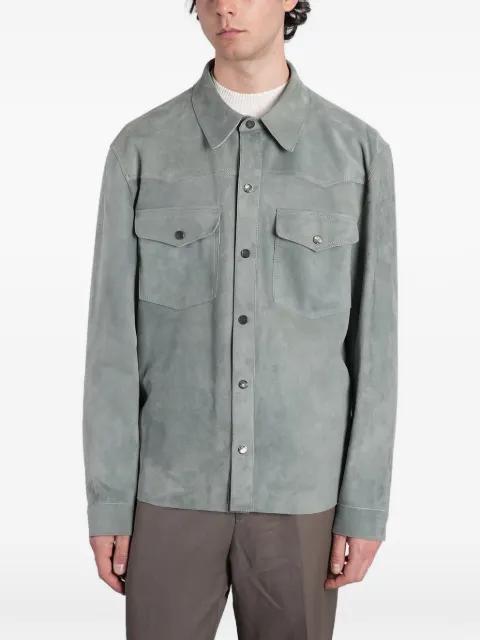 suede western-style shirt jacket by SALVATORE SANTORO