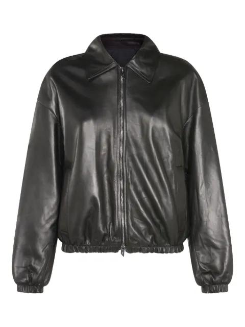 zip leather jacket by SALVATORE SANTORO