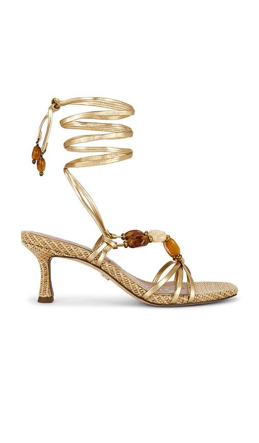 Sam Edelman Paloma Sandal in Metallic Gold by SAM EDELMAN