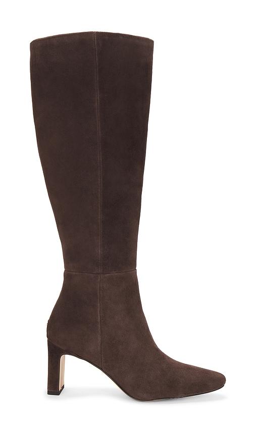 Sam Edelman Wide Calf Sylvia Boot in Chocolate by SAM EDELMAN