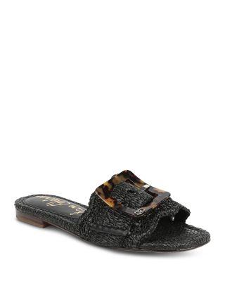 Women's Bambi Buckled Woven Slide Sandals by SAM EDELMAN