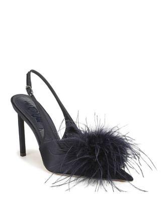 Women's Tegan Feather Slingback Pumps by SAM EDELMAN