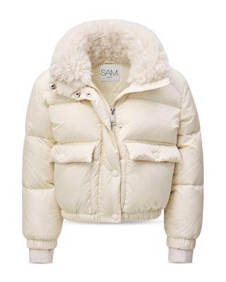 Girls' Sabrina Short Down Puffer Coat - Big Kid by SAM.