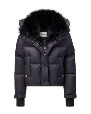 Girls' Vesper Down Puffer Coat With Faux Fur Trim - Big Kid by SAM.