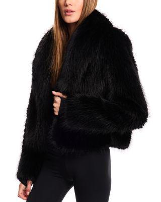 Vanessa Faux Fur Cropped Coat by SAM.