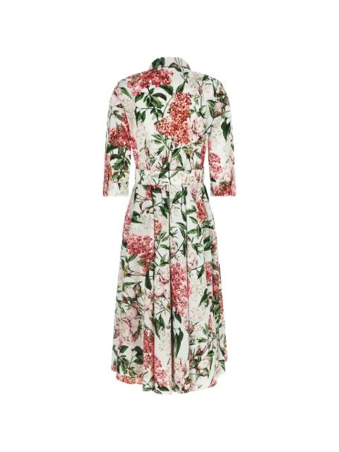 Abelia floral-print belted midi dress by SAMANTHA SUNG