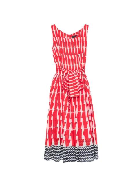 Aster geometric-print midi dress by SAMANTHA SUNG