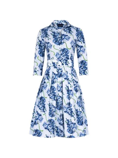 Audrey floral-print midi dress by SAMANTHA SUNG