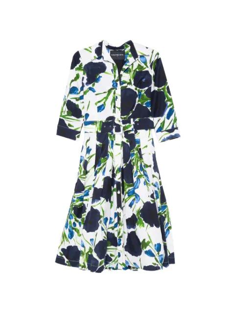 Audrey floral-print midi dress by SAMANTHA SUNG