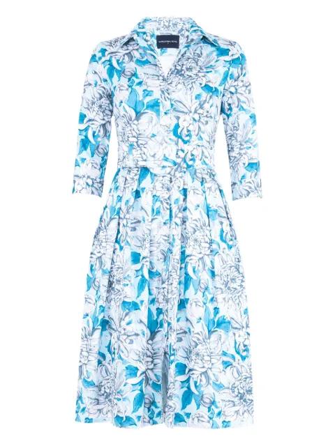 Audrey floral-print midi dress by SAMANTHA SUNG
