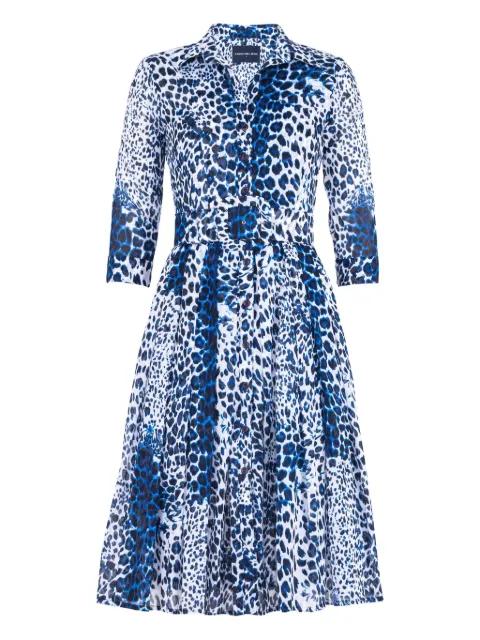 Audrey leopard-print shirt dress by SAMANTHA SUNG
