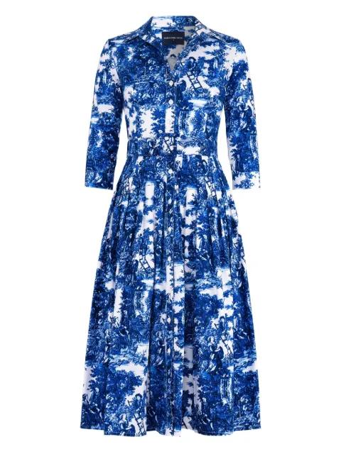 Audrey pleated midi dress by SAMANTHA SUNG